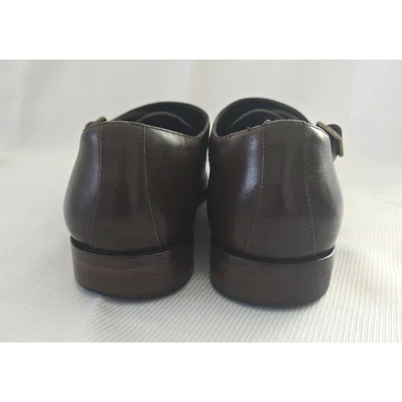👞 Bruno Magli Alfanzo Shoes – Men's 11M – Dark Brown Monk Strap – Italy Leather - Picture 7 of 11